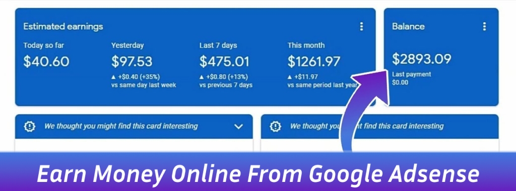 Earn Money Online From Google Adsense